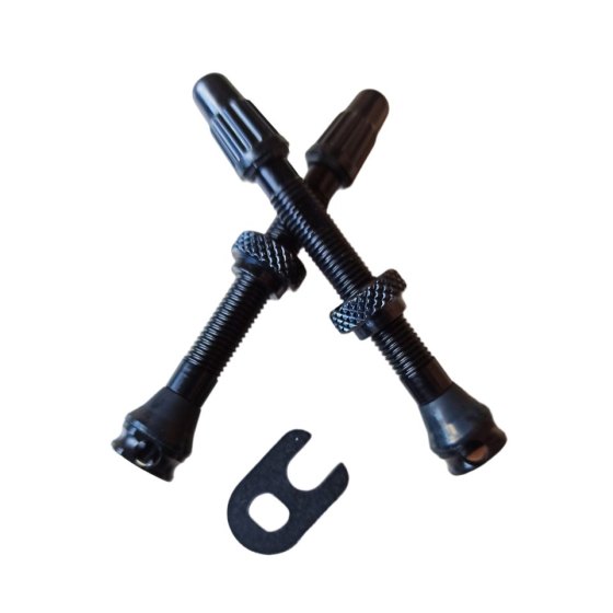 MvTek Coppia Valvole Tubeless conica 50mm 3 fori in alluminio
